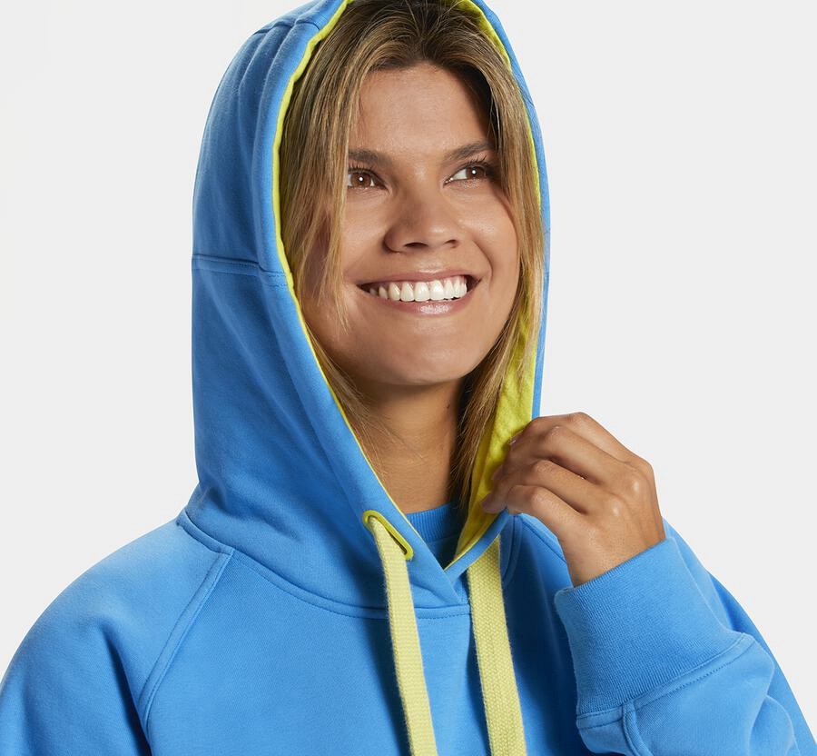 Sudadera Con Capucha Hoka One One Mujer Azules - Bondi - JLKC58021